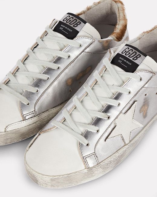 golden goose superstar genuine calf hair sneaker