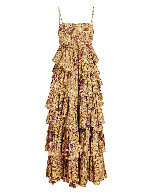ulla johnson narcissa ruffle gown