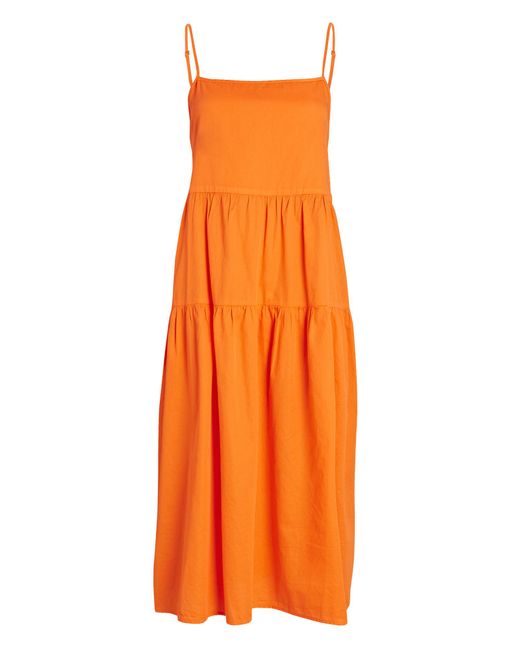 enza costa tiered dress