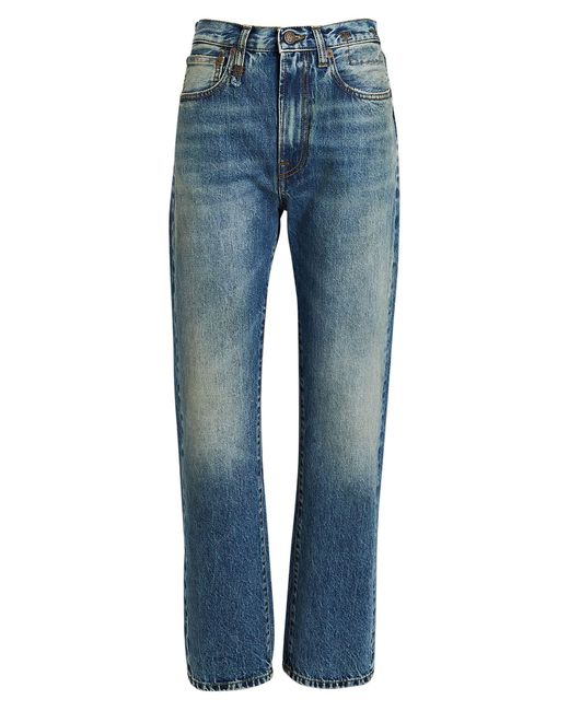 R13 Courtney Slim leg Jeans in Blue Lyst