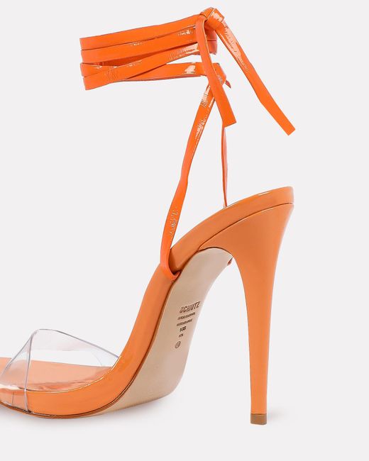 Orange wrap heels cheap