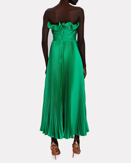 Amur top green dress