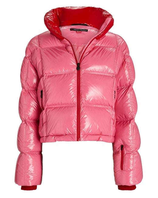 Perfect Moment Nevada Shell Puffer Jacket in Pink (Red) | Lyst