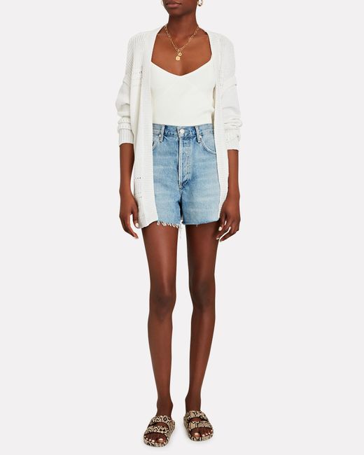 Intermix Selene Cotton Wrap Cardigan in 