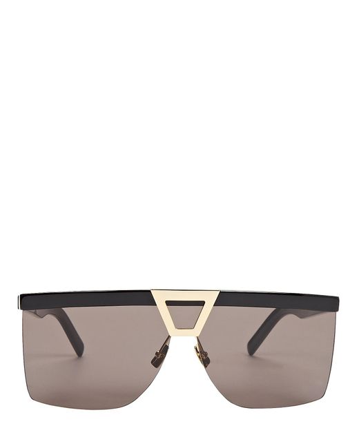 Saint Laurent Rimless Square Sunglasses in Gray Lyst