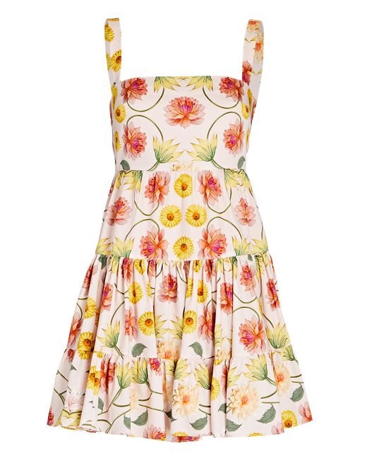 Borgo De Nor Cotton Freddie Ravello Floral Mini Dress | Lyst Canada