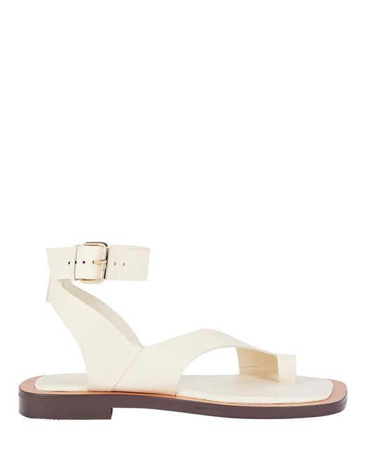 A.Emery The Maeve Leather Sandals in White | Lyst Canada