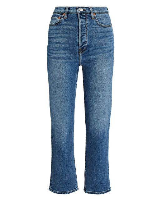 RE/DONE Denim 70s Stove Pipe Jeans in Blue Lyst