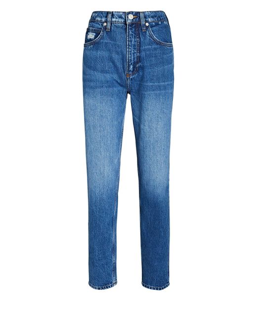 FRAME Le High 'n' Tight Tapered Jeans in Blue | Lyst
