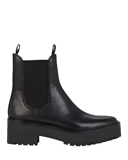 Loeffler Randall Reggie Leather Chelsea Boots in Black | Lyst