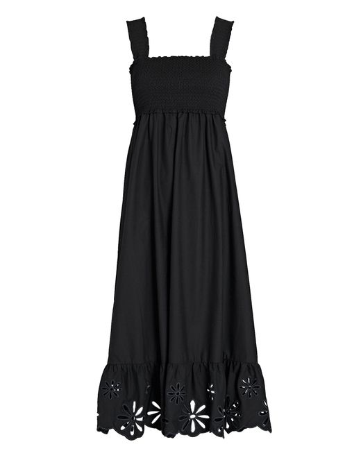 Rails Cotton Rumi Smocked Midi Dress in Black | Lyst Canada