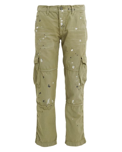 NSF Basquiat Paint Splatter Cargo Pants in Green Lyst