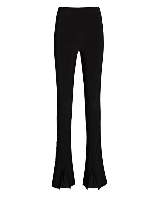 Spat faux patent leather leggings in black - Norma Kamali