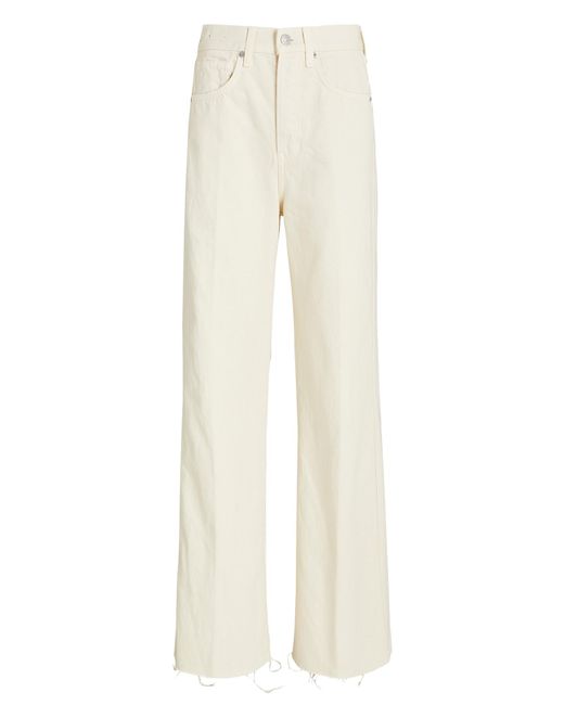 Veronica Beard Denim Taylor Wide Leg Jeans in White | Lyst Canada