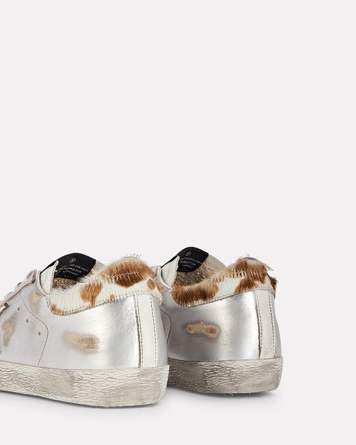 golden goose superstar genuine calf hair sneaker