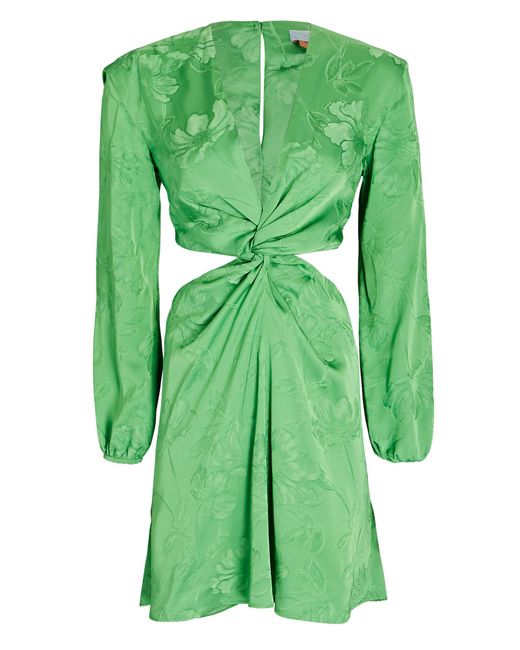 Silvia Tcherassi Jodie Cut-out Twisted Mini Dress in Green | Lyst Canada