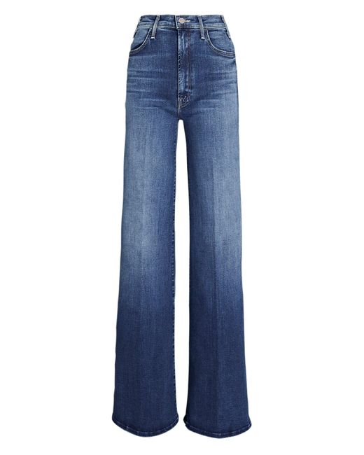 Mother Denim The Hustler Roller Heel Wide-leg Jeans in Blue - Lyst