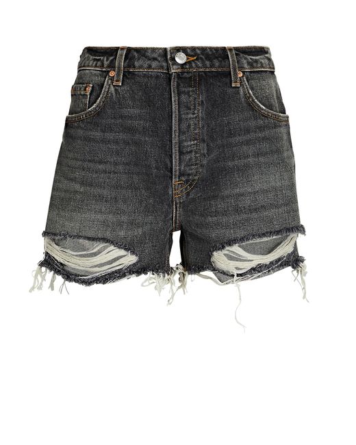 GRLFRND Helena Cut-off Denim Shorts | Lyst