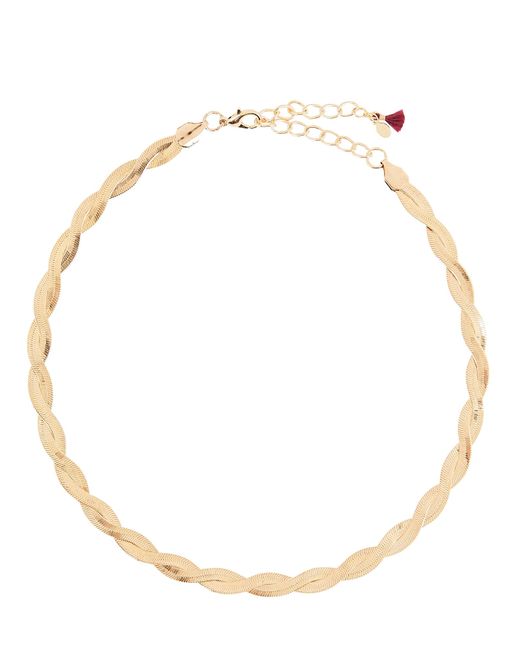 Shashi Sasha Twisted Herringbone Necklace in Gold (Metallic) Lyst