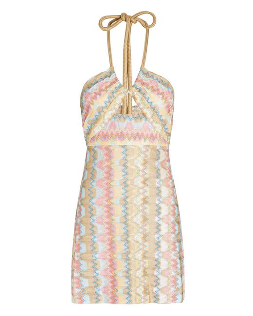 Alexis Everest Knit Halter Mini Dress | Lyst Canada