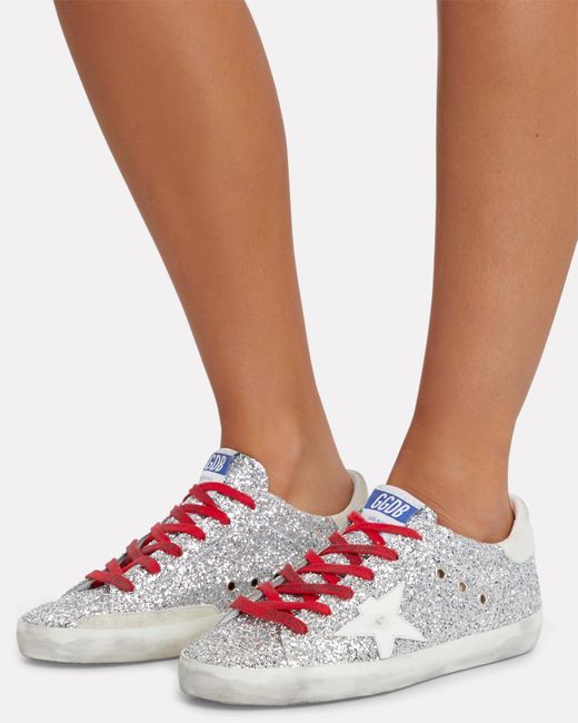 superstar glitter metallic sneakers