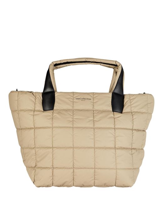 VeeCollective Porter Medium Quilted Tote Bag in Beige (Natural) | Lyst