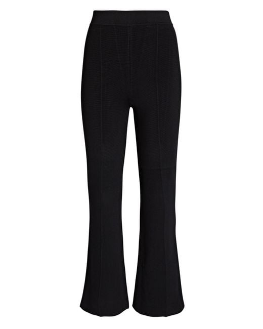A.L.C. Brooklyn Flared Ankle Pants in Black | Lyst