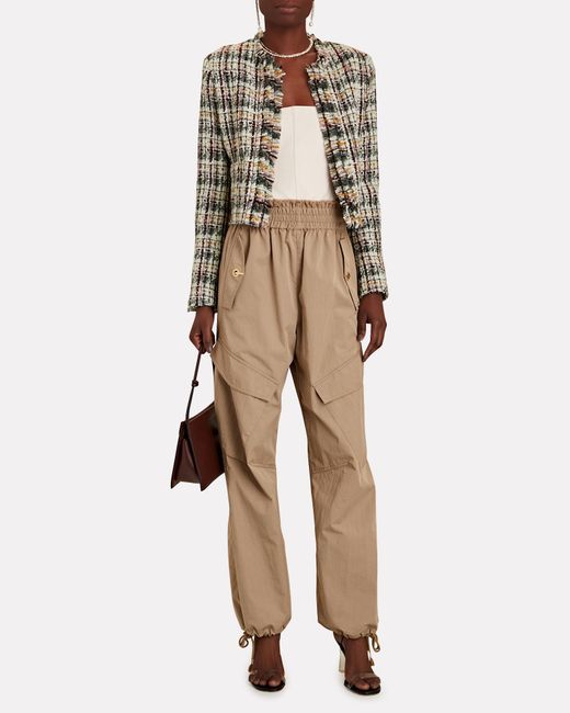 IRO Msita Frayed Bouclé-tweed Jacket | Lyst