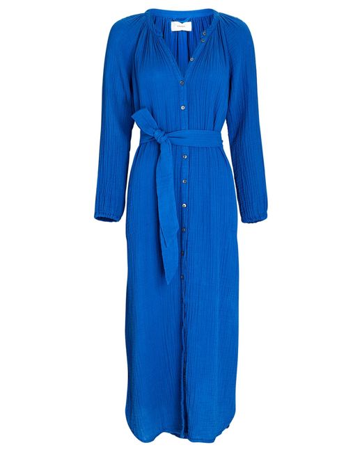 Xirena Irys Cotton Gauze Midi Dress in Blue | Lyst Canada