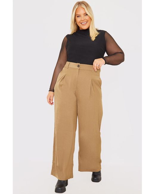 Gemma Louise Miles Black Pleat Front Straight Leg Trousers