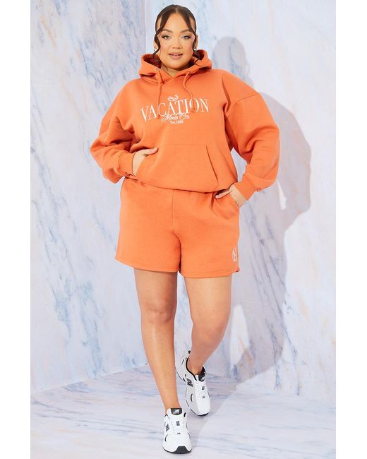 Perrie Sian Orange Oversized Jogger Short