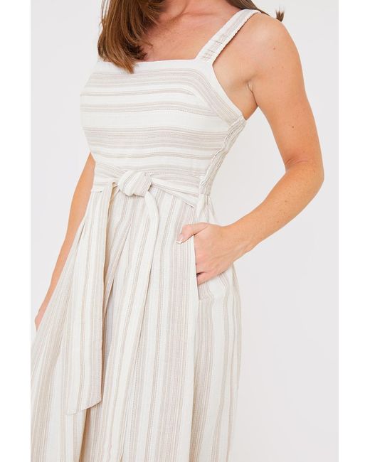 Hannah Brown Multicolor Stripe Midi Dress