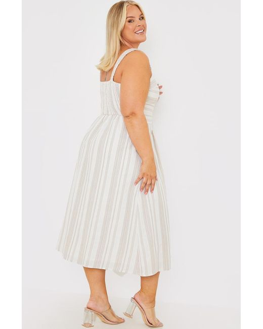 Hannah Brown Multicolor Stripe Midi Dress