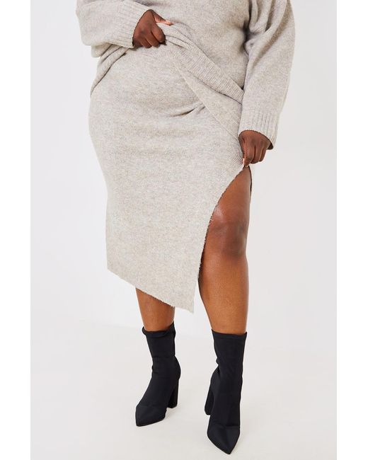 JAC JOSSA Black Wrap Knitted Co Ord Skirt