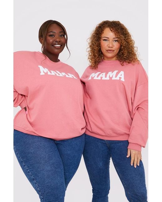 In The Style Mama Slogan Sweater in Pink Lyst UK