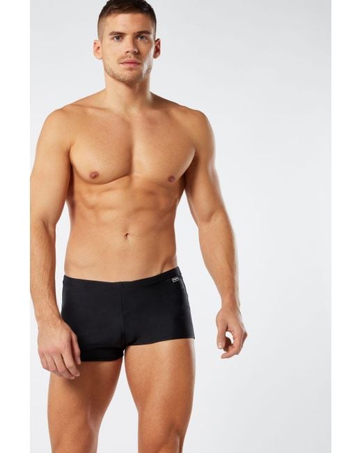 square cut swim shorts