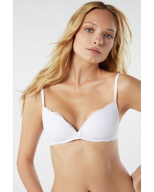 Reggiseno Super Push-Up Gioia di Intimissimi in Bianco