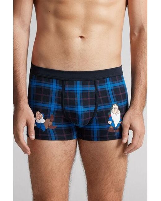 Boxer ©Disney Pisolo Check in Cotone Supima® Elasticizzato da Uomo di  Intimissimi in Blu | Lyst