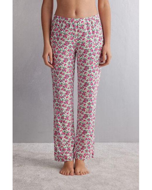 Pantalone Lungo in Modal Life is a Flower di Intimissimi in Pink