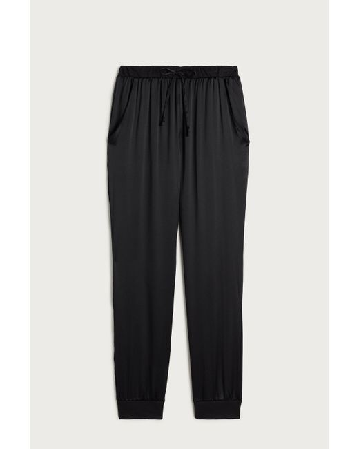 Intimissimi Silk And Lyocell Pajama Pants in Black | Lyst