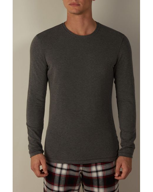 Intimissimi Multicolor Long-sleeve Modal-cashmere Top for men