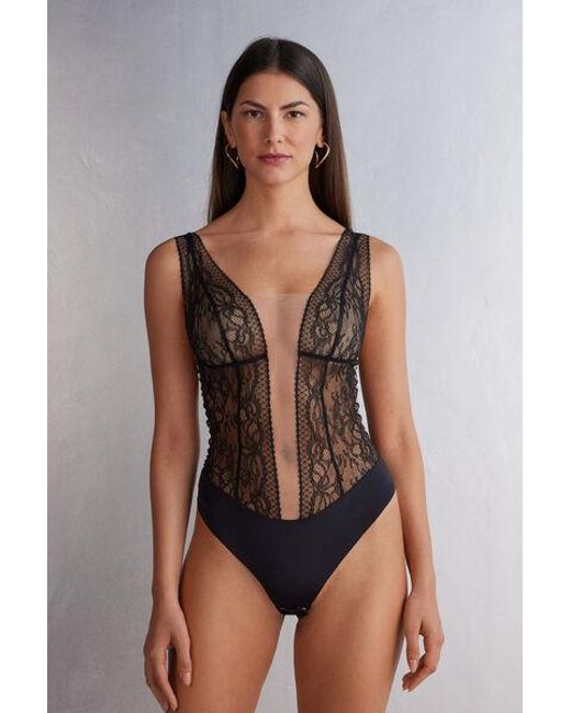 Body in Pizzo Luxury Moments di Intimissimi in Brown