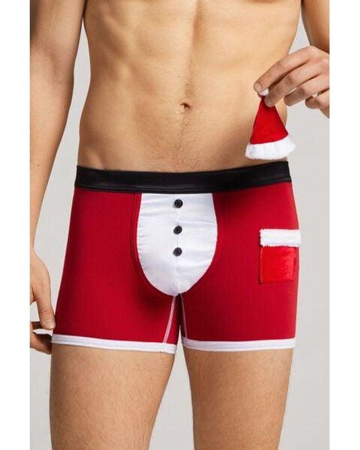 Boxer Babbo Natale in Cotone Supima® Elasticizzato da Uomo di Intimissimi  in Rosso | Lyst