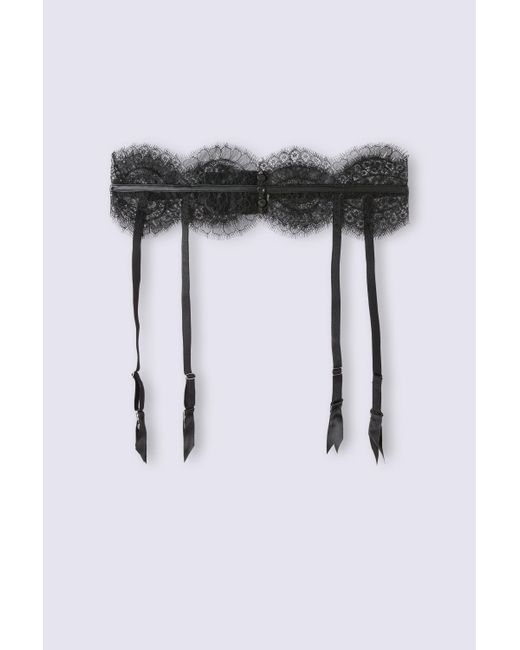 Intimissimi Iconic Beauty Garter Belt in Brown Lyst