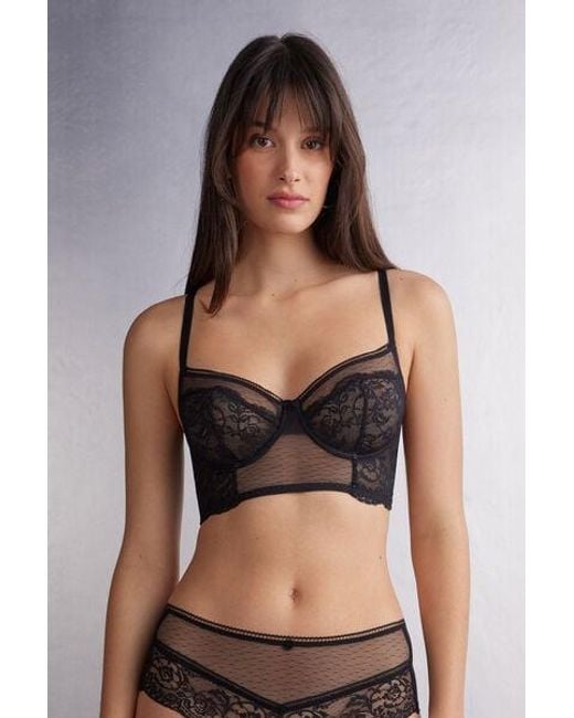 Bustier a Balconcino Lace Never Gets Old di Intimissimi in Black