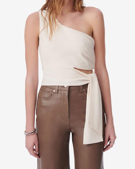 TOP À UNE ÉPAULE IRO en coloris Multicolor