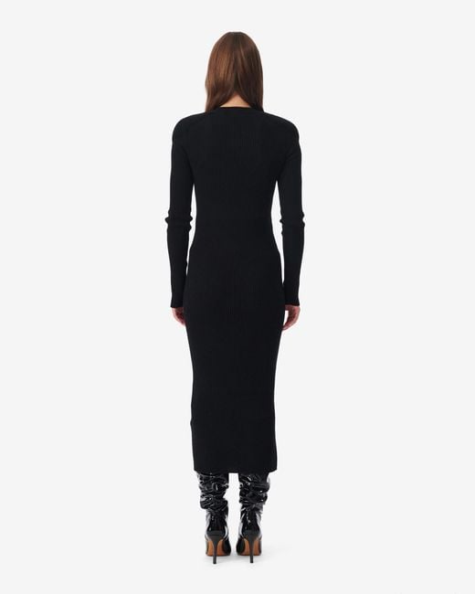 ROBE LONGUE EN CACHEMIRE LIETTE IRO en coloris Black