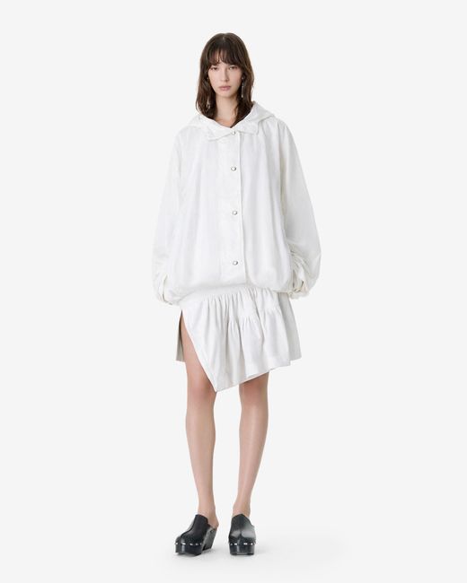 IRO White Adjustable Hooded Parka