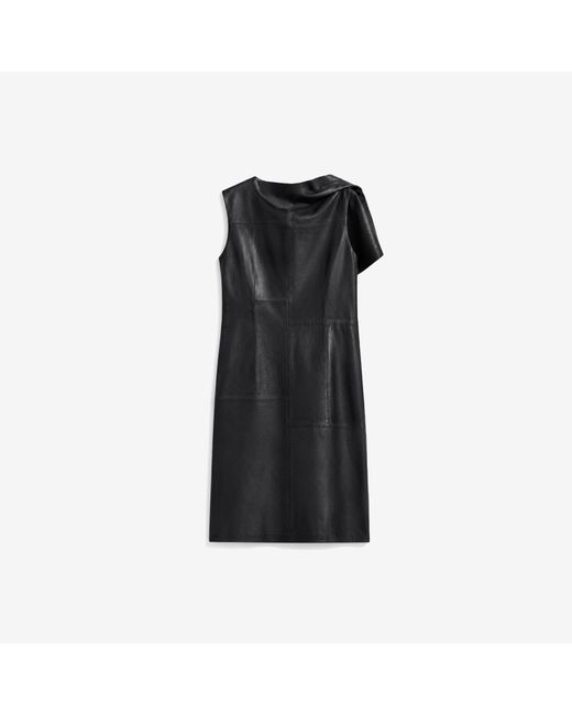 ROBE DRAPÉE EN CUIR IRO en coloris Blue
