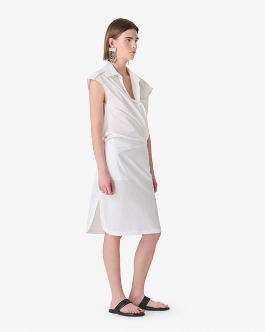 IRO White Destructured Mini Dress